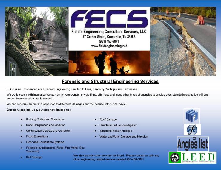 FECS Forensic and Structural Engineering Flyer 04.22.15